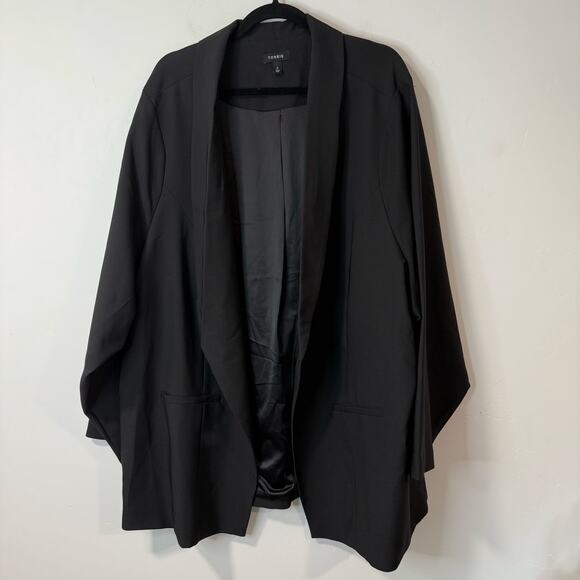 Torrid Women's Blazer Jacket Studio Refined Crepe Shawl Collar Black 6 6X Plus - Picture 1 of 9